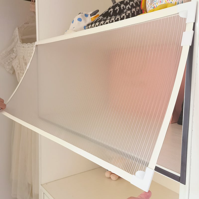 Changhong staklena magnetska zavjesa za vrata garderobe – montaža bez bušenja, zaštita od prašine i komaraca