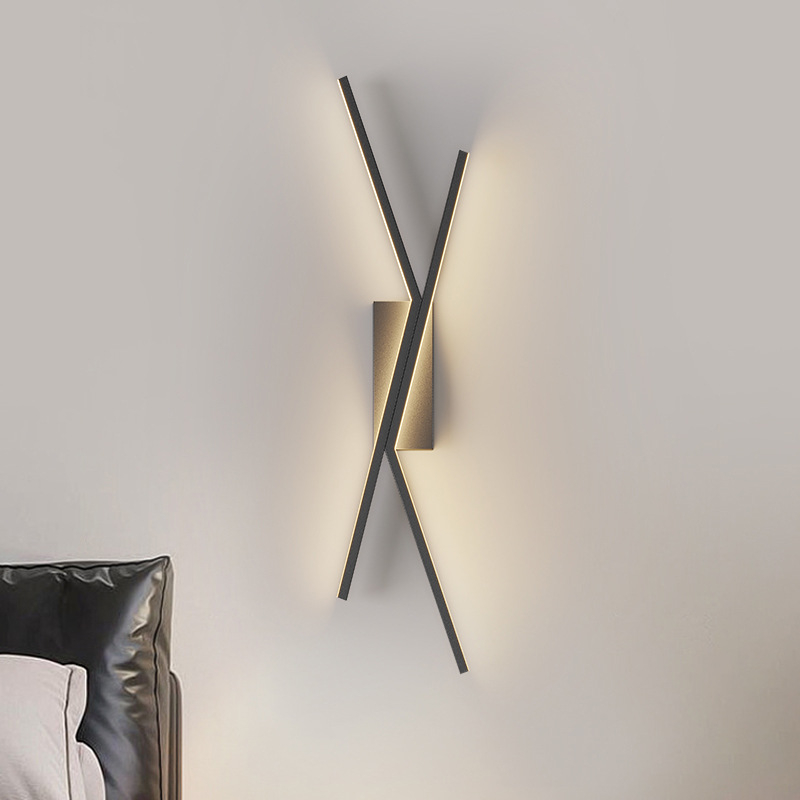 2026 novi model modernog luksuznog linearnog zidnog svjetla za glavnu spavaću sobu, noćnu lampu i pozadinu zida TV-a u dnevnom boravku