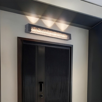 Aluminijsko vanjsko zidno svjetlo, IP54 vodootporno, za balkon, hodnik, terasu i stepenice