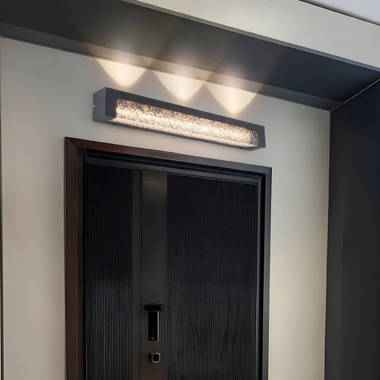 Aluminijsko vanjsko zidno svjetlo, IP54 vodootporno, za balkon, hodnik, terasu i stepenice