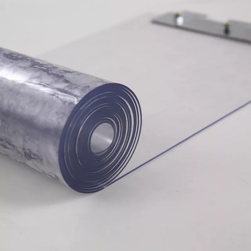 Prilagođena PVC zavjesa za vrata, otporna na vjetar i toplina, prozirna, zaštita od prašine, barijera protiv masnih para i komaraca, s navijanjem kroz cijev