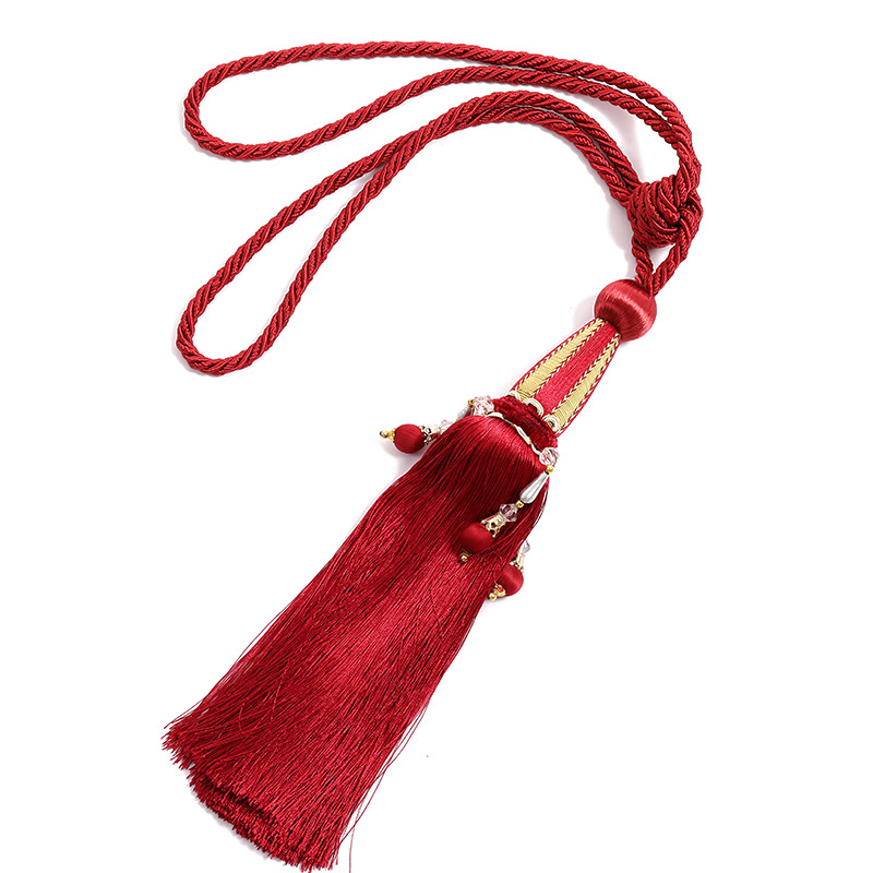 Zavjese resice, viseće kuglice, franže i trakice, europski stil, 8 cm, zlatne boje, palatni zavjese dodaci, masovna prilagodba
