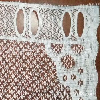 Nova europskog stila zavjesa s motívom labuda i resicama, warp-knit čipka, za vrata, hotelska i kućna dekoracija, bijela