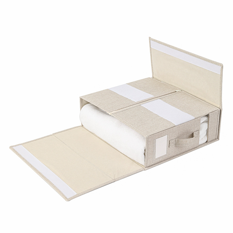Sklopiva tekstilna kutija za pohranu posteljine, organizator odjeće, 14,8 L, 38×32,5×12 cm, moderni minimalistički stil