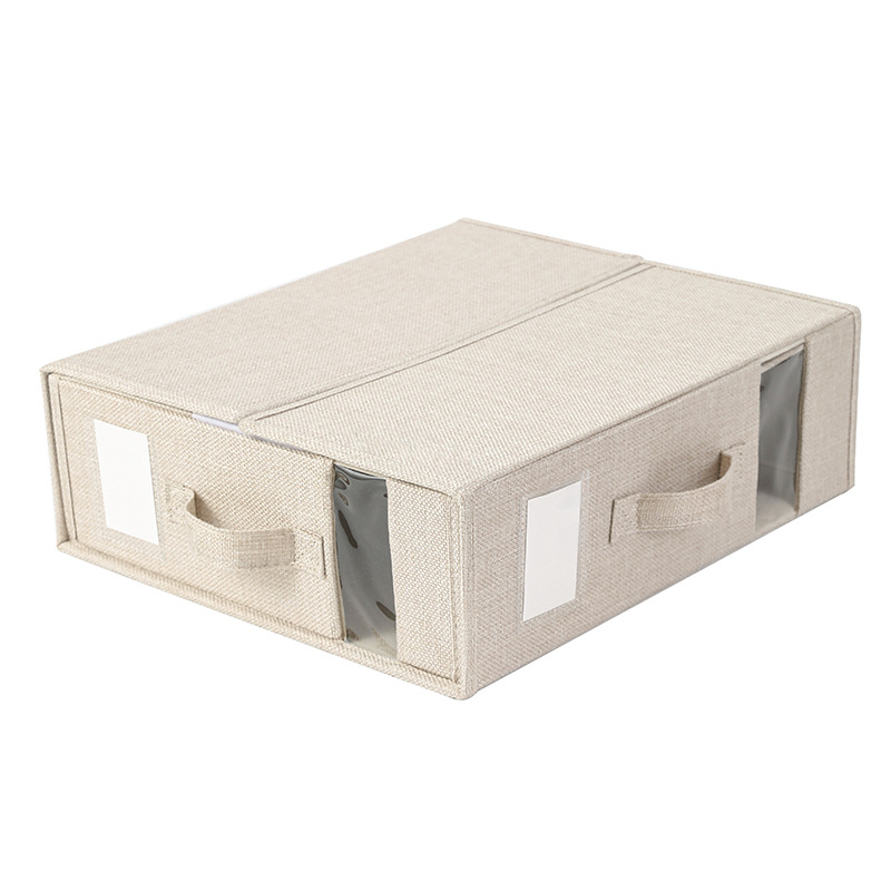 Sklopiva tekstilna kutija za pohranu posteljine, organizator odjeće, 14,8 L, 38×32,5×12 cm, moderni minimalistički stil