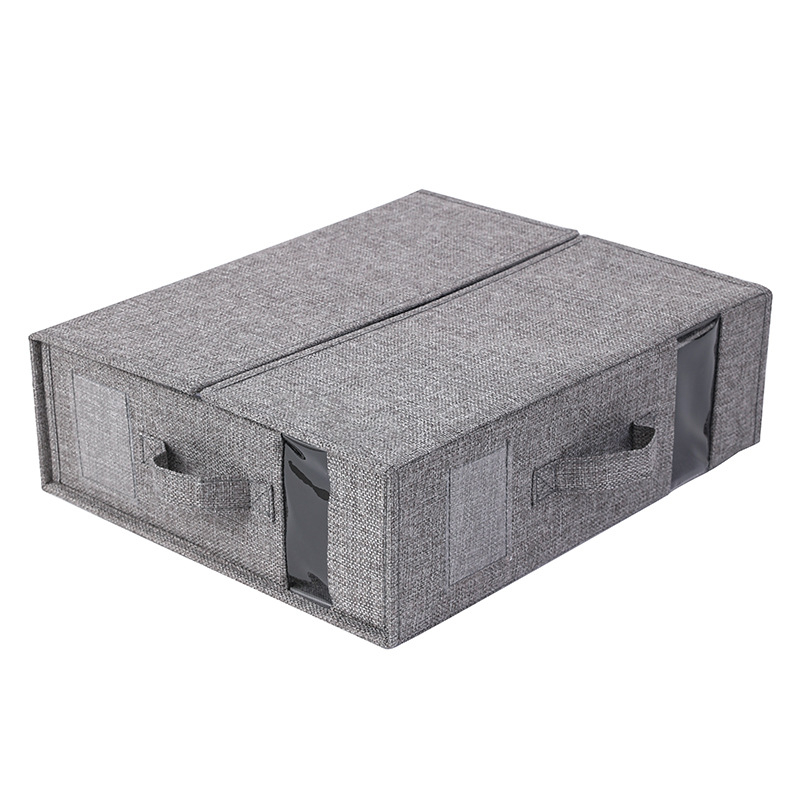 Sklopiva tekstilna kutija za pohranu posteljine, organizator odjeće, 14,8 L, 38×32,5×12 cm, moderni minimalistički stil