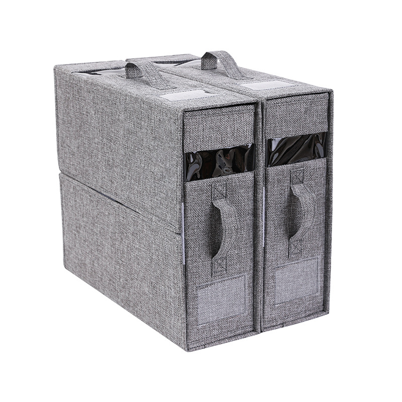Sklopiva tekstilna kutija za pohranu posteljine, organizator odjeće, 14,8 L, 38×32,5×12 cm, moderni minimalistički stil