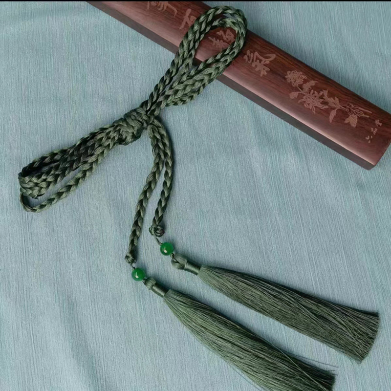 Pleteni pojas s resama i perlama, ručno izrađeno, dodatak haljini s okruglim izrezom, unisex, drevni stil, dugi pojas