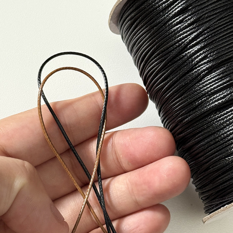 1 mm voskane niti, pleteni narukvica, šnura za torbu i ključeve, DIY nakit materijal