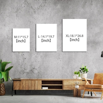 Bez okvira metalni poster – dekorativna digitalna slika na aluminijskoj ploči, magnetski stolni prikaz, industrijski stil