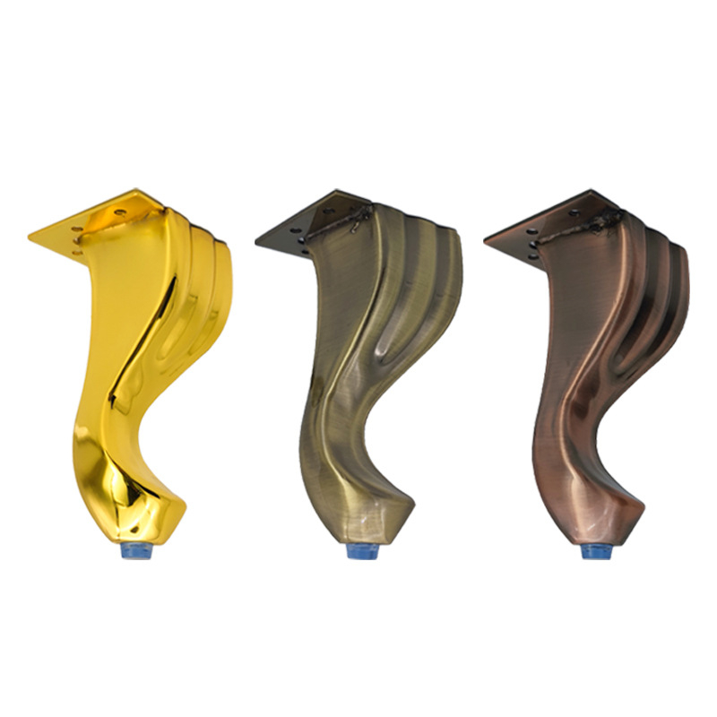 Metalne noge za kauč u antičkom europskom stilu, noge za stolić za kavu i ormar, metalne noge namještaja, model JBG-09