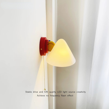 Memphis retro zidna lampa uz prekidač, nordskog stila, za dječju sobu i spavaću sobu, bez ožičenja, hodnik