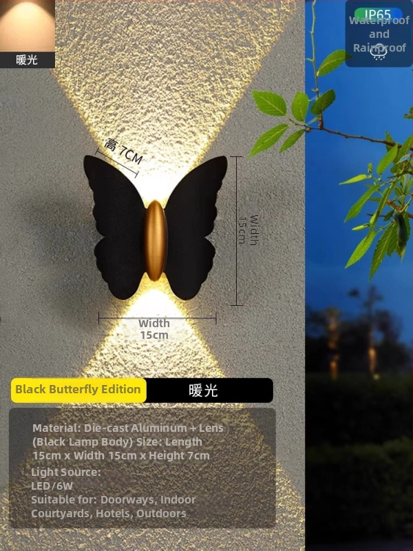 Minimalistična zidna lampa za stubište, hodnik i spavaću sobu; vanjska IP65 zidna svjetiljka za terasu i vrt