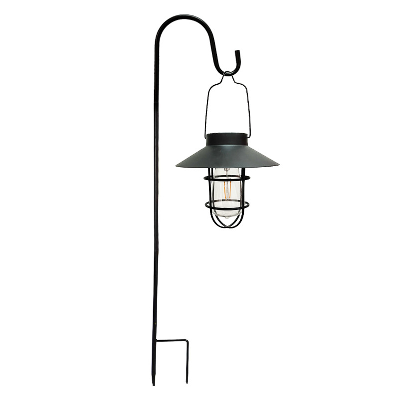 Solarna vanjska rasvjeta za vrt s volframovim vlaknom, dekorativno ambijentalno svjetlo, Edison retro lanterna