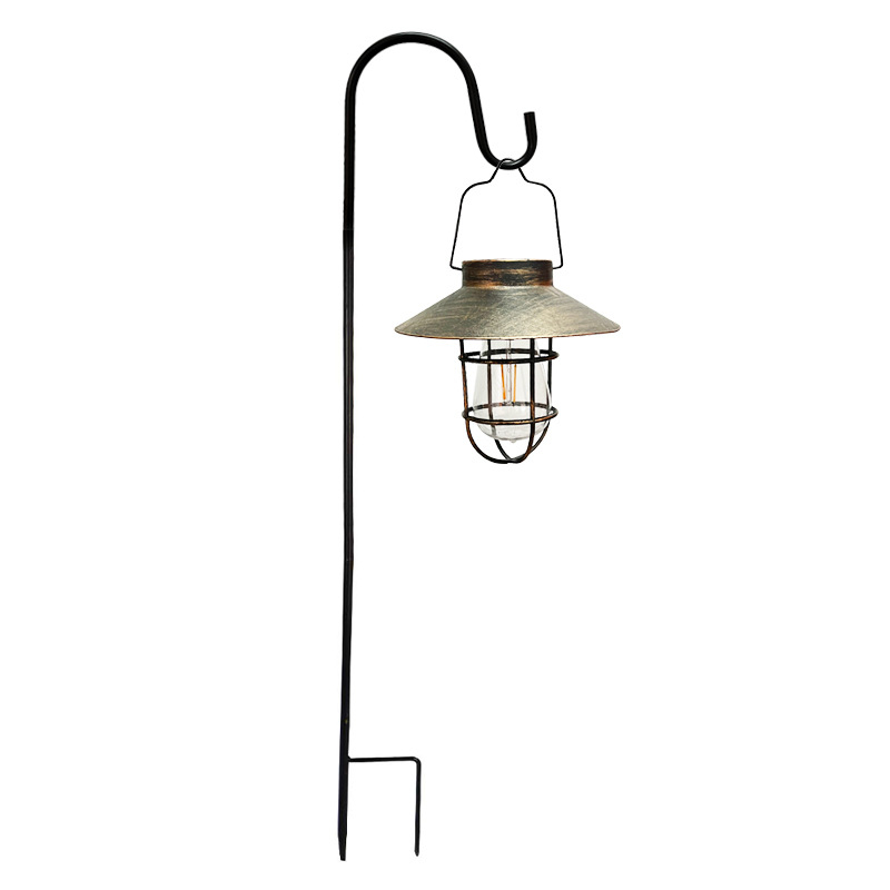 Solarna vanjska rasvjeta za vrt s volframovim vlaknom, dekorativno ambijentalno svjetlo, Edison retro lanterna