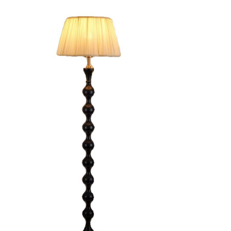 Podna lampa s tkanim sjenilom za dnevni boravak i spavaću sobu, francuski retro stil, visokokvalitetan dizajn inspiriran sredinom stoljeća