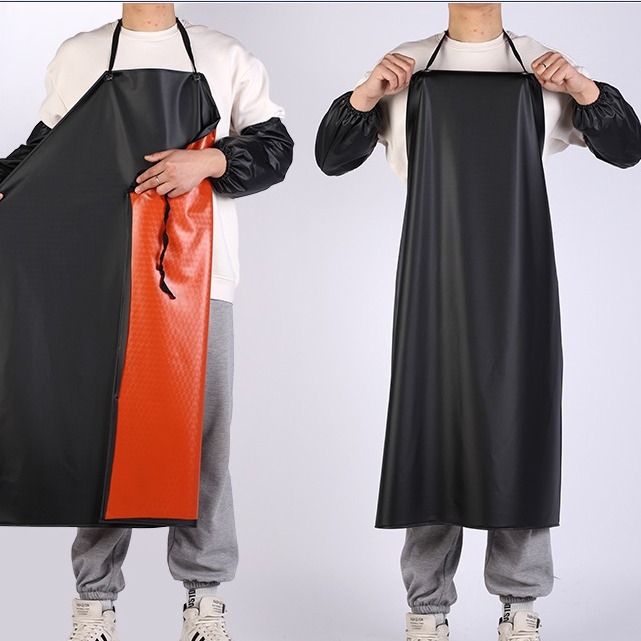 Șorț impermeabil din PVC, fără mâneci, pentru adulți – stil modern minimalist pentru bucătărie