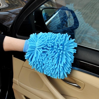 Dvostrane debelo vodootporne rukavice za pranje automobila s chenille koralnim velurom