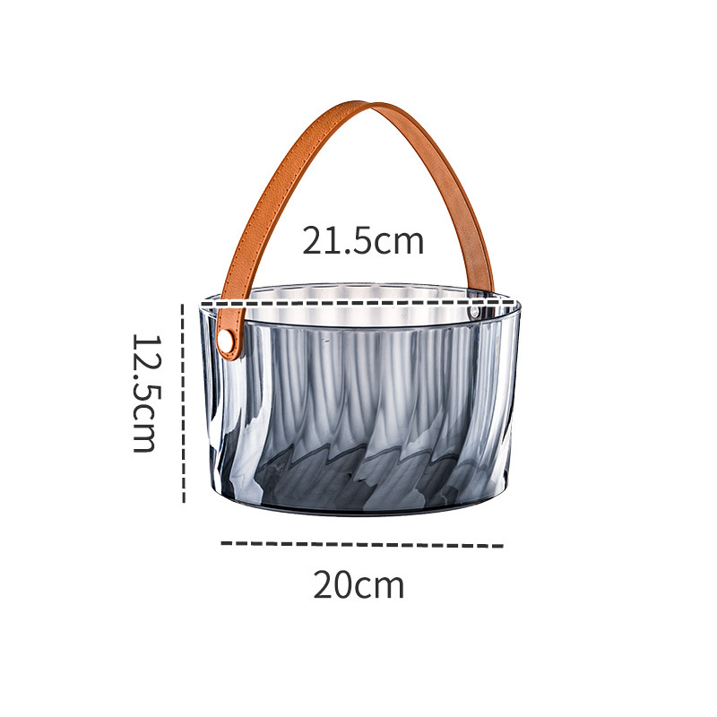 Koš za smeće s poklopcem, 9 L, plastični, cilindričnog oblika, za dnevni boravak, spavaću sobu, kuhinju i kupaonu.