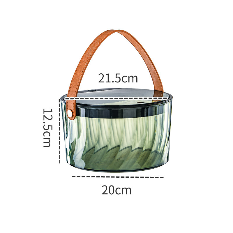 Koš za smeće s poklopcem, 9 L, plastični, cilindričnog oblika, za dnevni boravak, spavaću sobu, kuhinju i kupaonu.