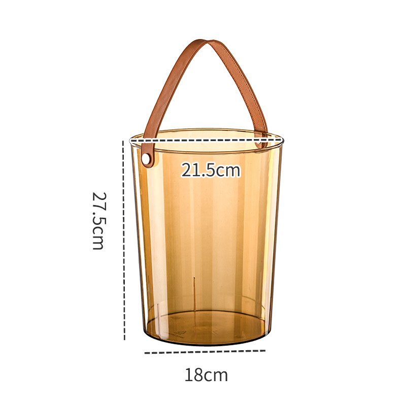 Koš za smeće s poklopcem, 9 L, plastični, cilindričnog oblika, za dnevni boravak, spavaću sobu, kuhinju i kupaonu.