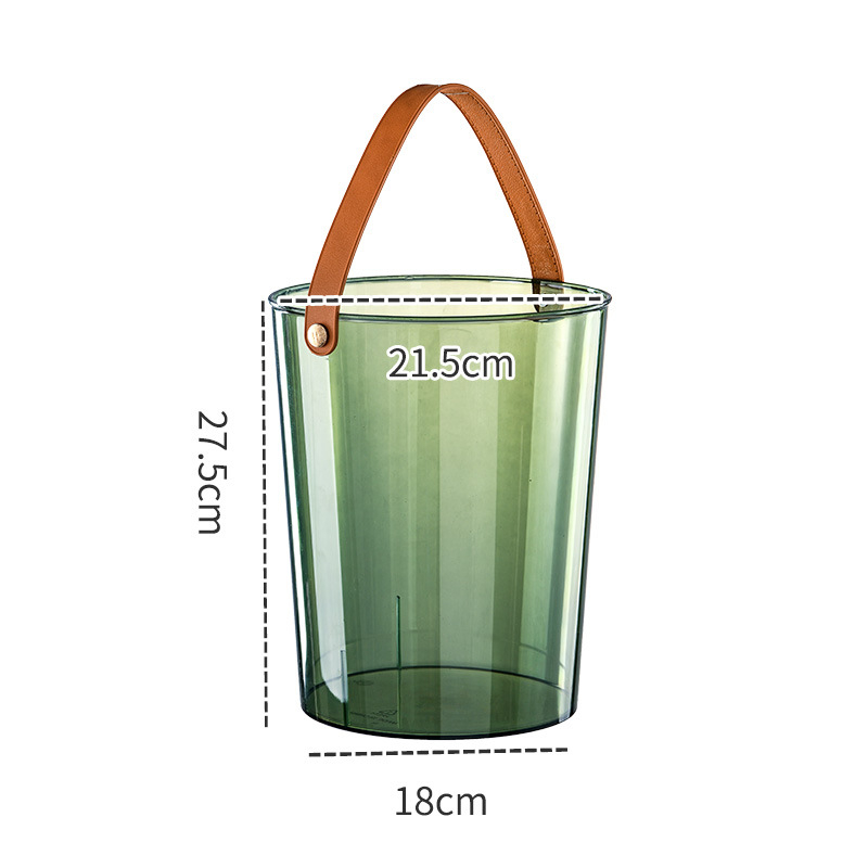 Koš za smeće s poklopcem, 9 L, plastični, cilindričnog oblika, za dnevni boravak, spavaću sobu, kuhinju i kupaonu.