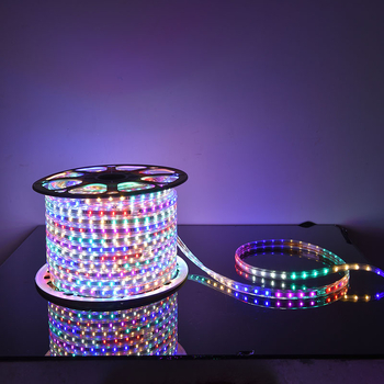 RGB LED traka 2835, tri reda pod kutom, 144 LED, šest boja, 48 LED s efektom tekuće vode, 96 LED promjene boje, bljesav efekt, fleksibilna LED traka