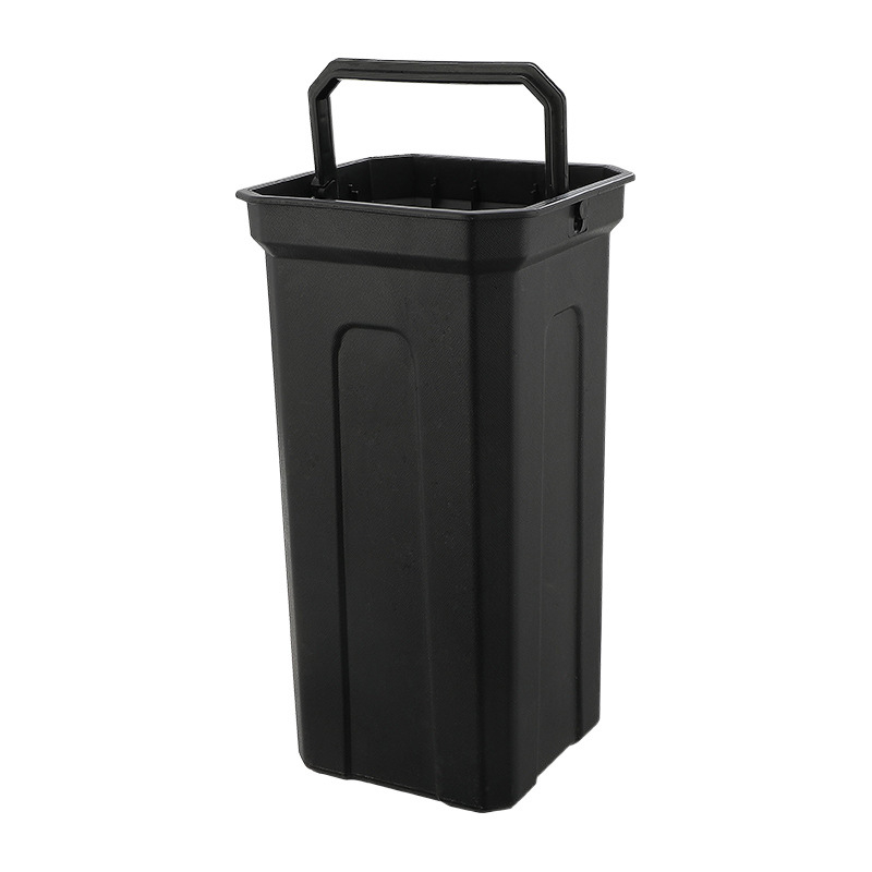 Plastična kvadratna unutarnja posuda, crne boje, otporna na plamen, za vanjski koš za otpad