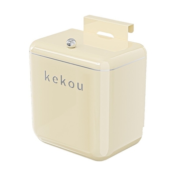 Zidni kuhinjski koš za smeće s poklopcem, flip-top otvaranjem, 9 L, ABS, za kućnu upotrebu.