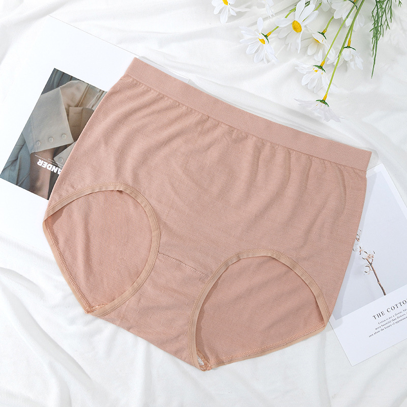 Ženske bešavne gaćice velikih veličina, visok struk, oblikovanje abdomena, prozračne, lagan ljetni model