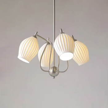 Moderni keramički viseći luster u francuskom stilu sa LED bone china, za dnevni boravak, blagovaonu i spavaću sobu