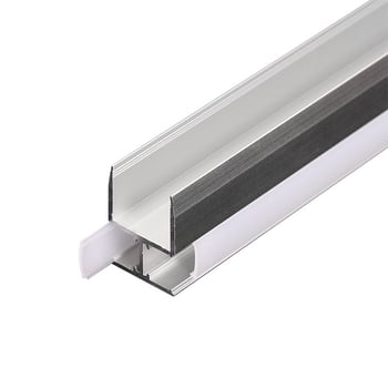 LED алуминиев канал за осветление на шкафове с дифузор, слот 18 мм, дължина 1000 мм