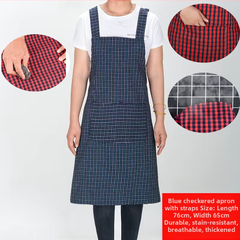 Unisex pamučna kuhinjska pregača, bez rukava, prozračna, otporna na mrlje, 100% pamuk, univerzalna veličina, s remenčićima