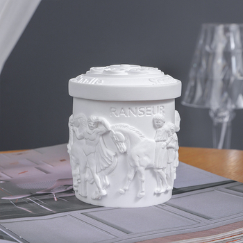 Ρετρό 3D άγαλμα, κερί αρωματοθεραπείας για υπνοδωμάτιο, χωρίς καπνό, από φυτικό κερί, κύπελλο σχήματος διαχύτης