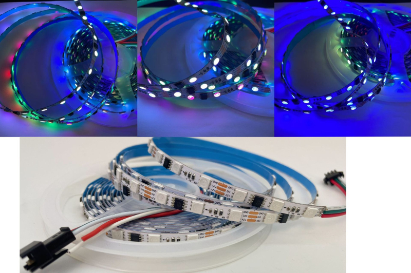 WS2811 12V programabilna RGB LED traka, vodootporna, 5050 LED dioda