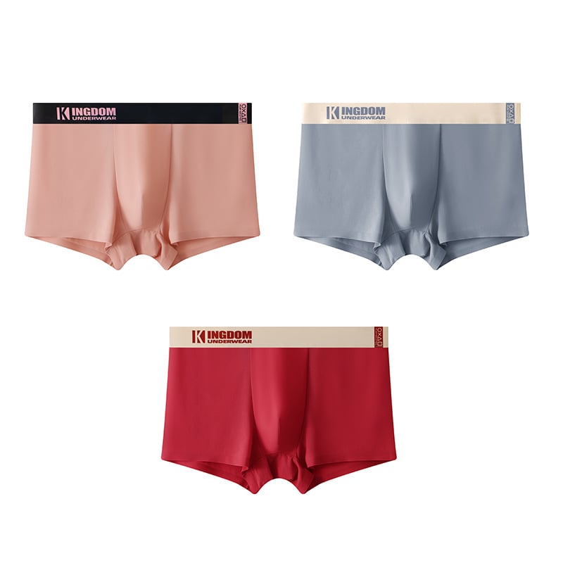 Muške bokserice od ice-silk, jednobojne, srednji pojas, prozračne, uski kroj