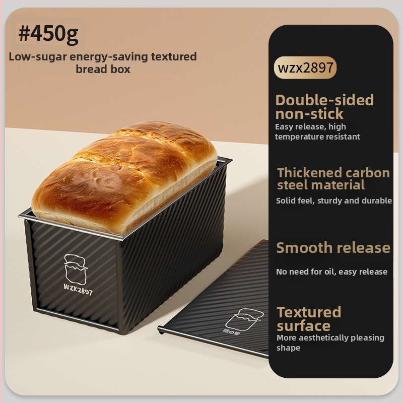 Neprijanjajući kalup za tost s poklopcem, 450 g, kućna pećnica