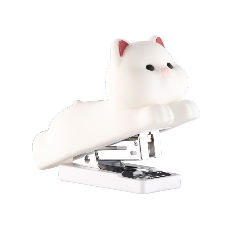 Mingqiang kreativni PVC silikonski model №12, 24/6 spajalica — kompaktna uredska spajalica