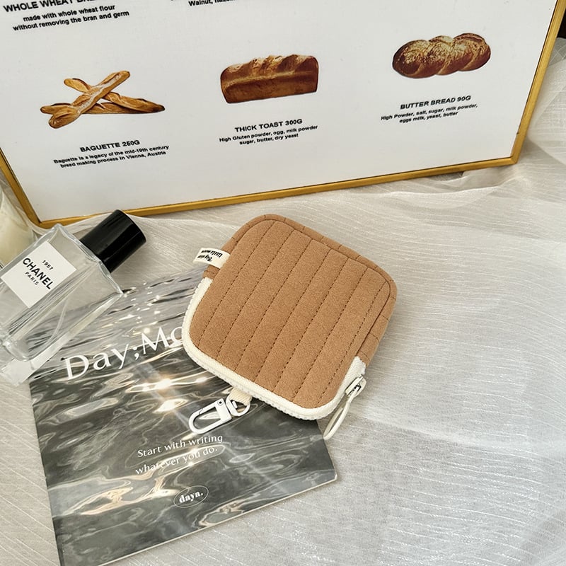 Korejskog stila quiltirana torbica za slušalice, mini držač ključeva, novčanik za kovanice i torbica za Bluetooth slušalice