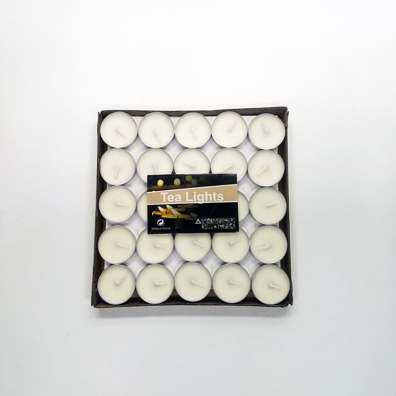 50 darab füstmentes, kör alakú paraffin tea light gyertya, 5 g gyertyánként, romantikus vallomáshoz és megkéréshez, szállodai aromaterápiához