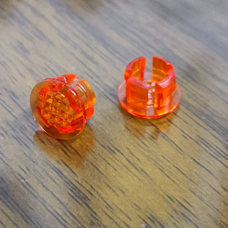LC6-7 diodni abažur za vodilicu svjetla, prozirni zaštitni kapak lampe s otvorom 8 mm, crvena, žuta, plava, zelena, narančasta