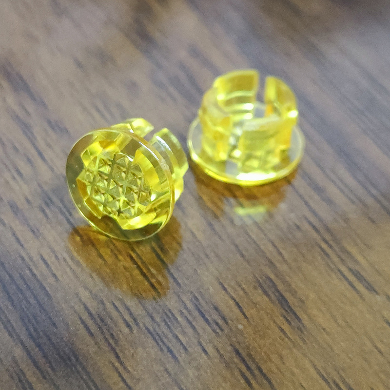 LC6-7 diodni abažur za vodilicu svjetla, prozirni zaštitni kapak lampe s otvorom 8 mm, crvena, žuta, plava, zelena, narančasta