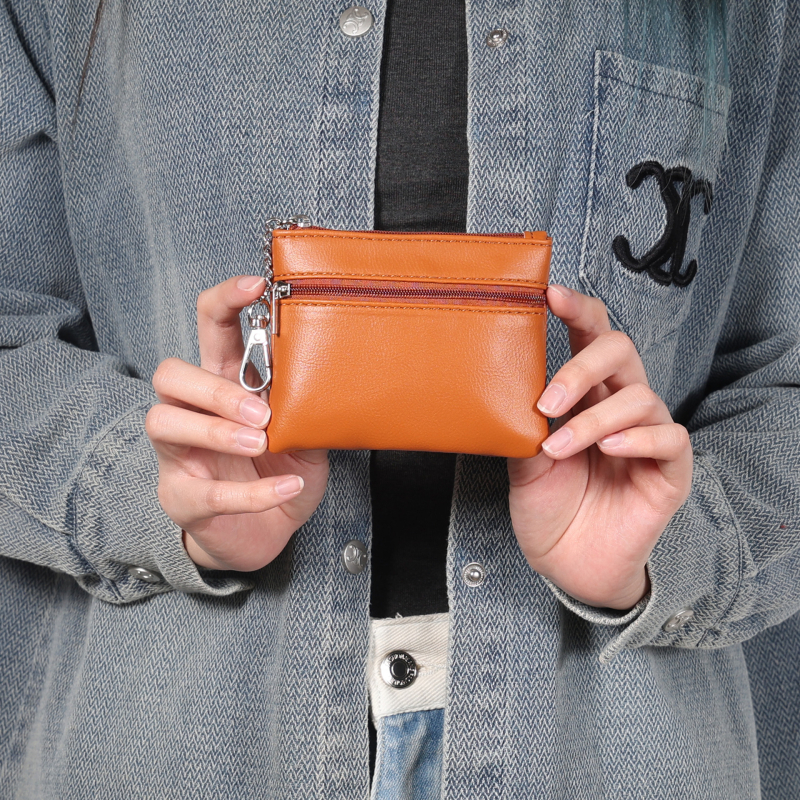 Γυναικείο λεπτό πορτοφόλι-νομισματοθήκη, κοντή κλατς τσάντα, θήκη για κλειδιά και κάρτες, θήκη νομισμάτων και αποθηκευτικός χώρος