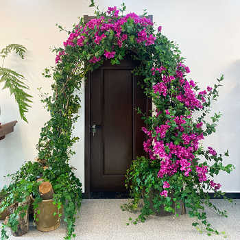 Umjetna bougainvillea loza s satenskim cvjetovima, za dnevni boravak, izlog, vjenčanje i rekvizite za fotografiju