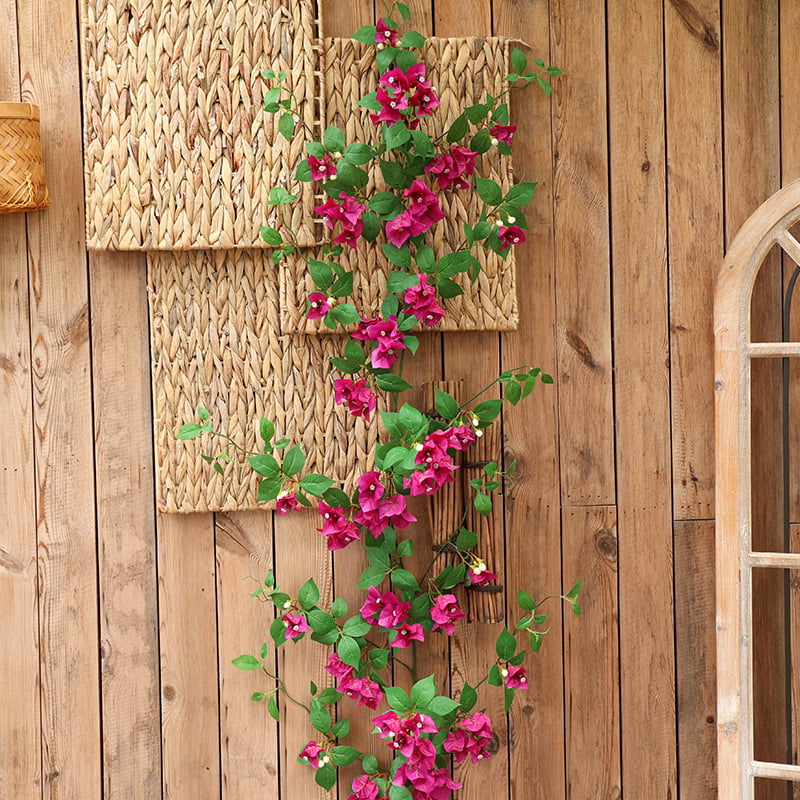Umjetna bougainvillea loza s satenskim cvjetovima, za dnevni boravak, izlog, vjenčanje i rekvizite za fotografiju