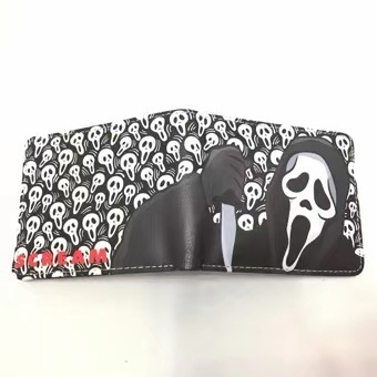 NECA Scream4 Kisméretű érmés pénztárca – Uniszex PU anyagú, rajzos stílus