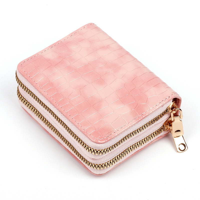 Nova ženska novčanik s uzorkom krokodila, akordeonski dizajn, dvostruki zatvarač, velik kapacitet, PU držač kartica, višenamjenski držač kartica