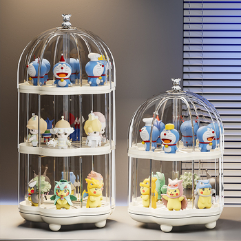 Prozirna akrilna kutija za izlaganje figurica, lutki i LEGO s poklopcem