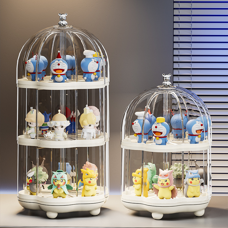 Prozirna akrilna kutija za izlaganje figurica, lutki i LEGO s poklopcem