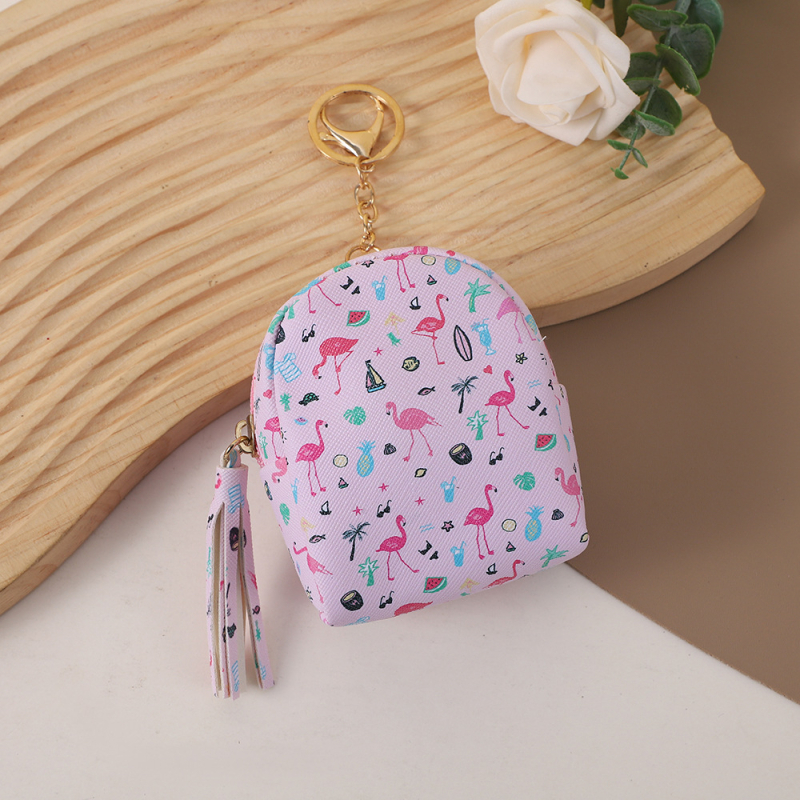 Novčanik s flamingom – mini PU kožni novčanik, za žene i djecu